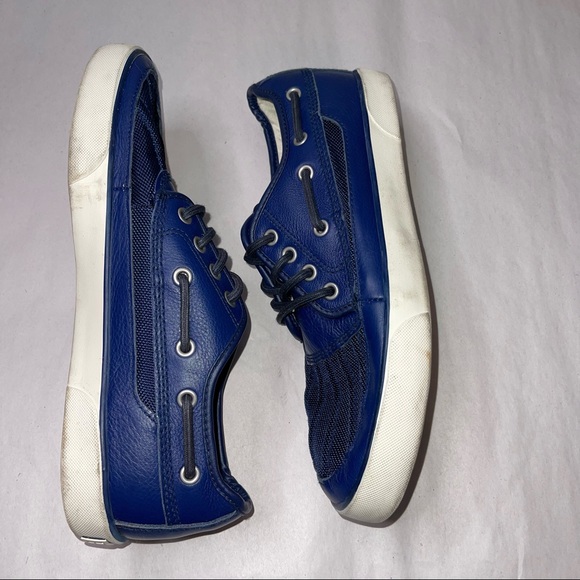 Polo Ralph Lauren Men's Navy Blue Parkstone low shoes sz 9.5 - Picture 7 of 11